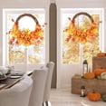 thumbnail image 3 of Wreath Fall Decorations Artificial Fall Wreath Artificial Pumpkin Wreath Lifeeli, 3 of 5