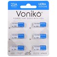 thumbnail image 1 of Batería Voniko Ultra 23A alcalina de 12 V (paquete de 6) para timbres, 1 of 7