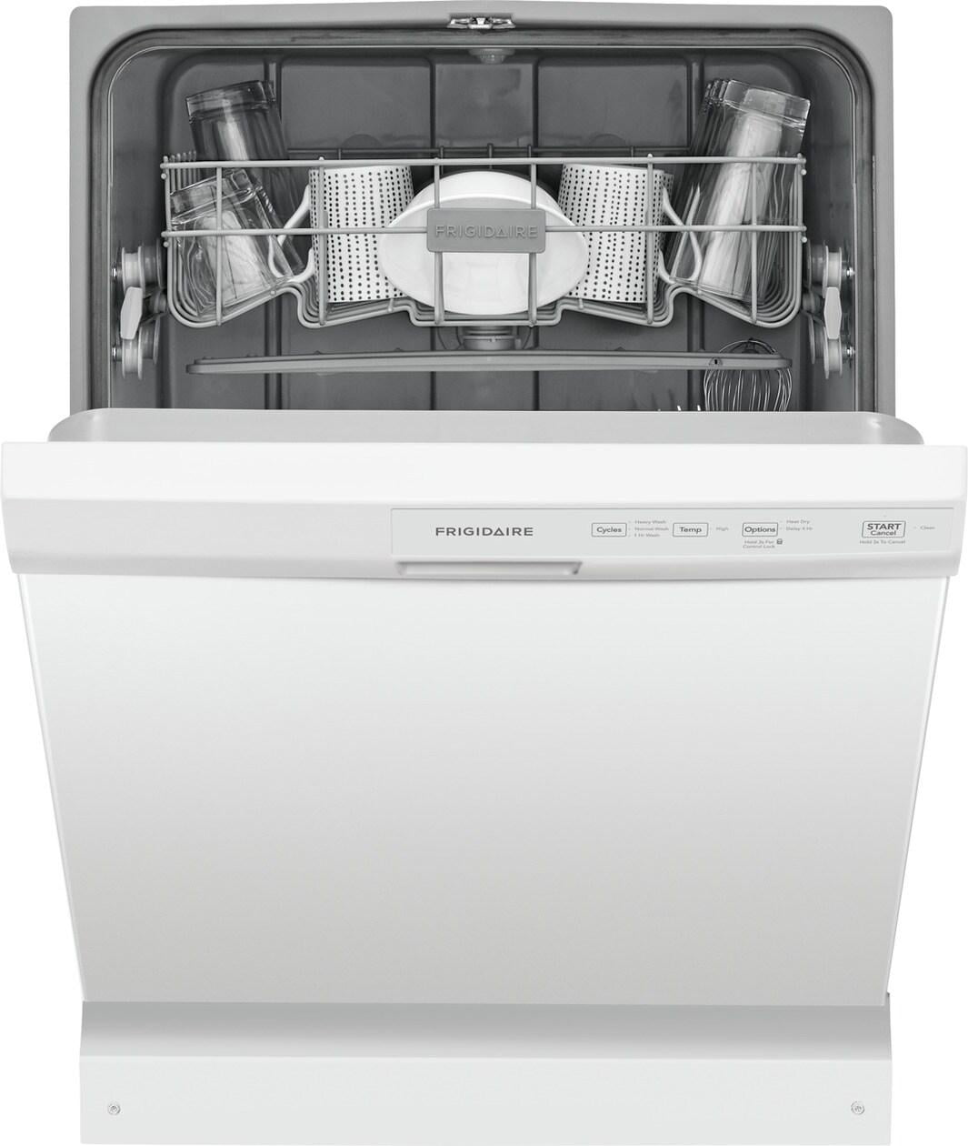 Frigidaire FFCD2413UW 24" Built-In Dishwasher, Front Control, White