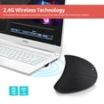 thumbnail image 6 of YWYT 2.4G Wireless Vertical Mouse Ergonomic Upright Optical Mouse 3 Adjustable DPI Levels/ Plug&Play, 6 of 7