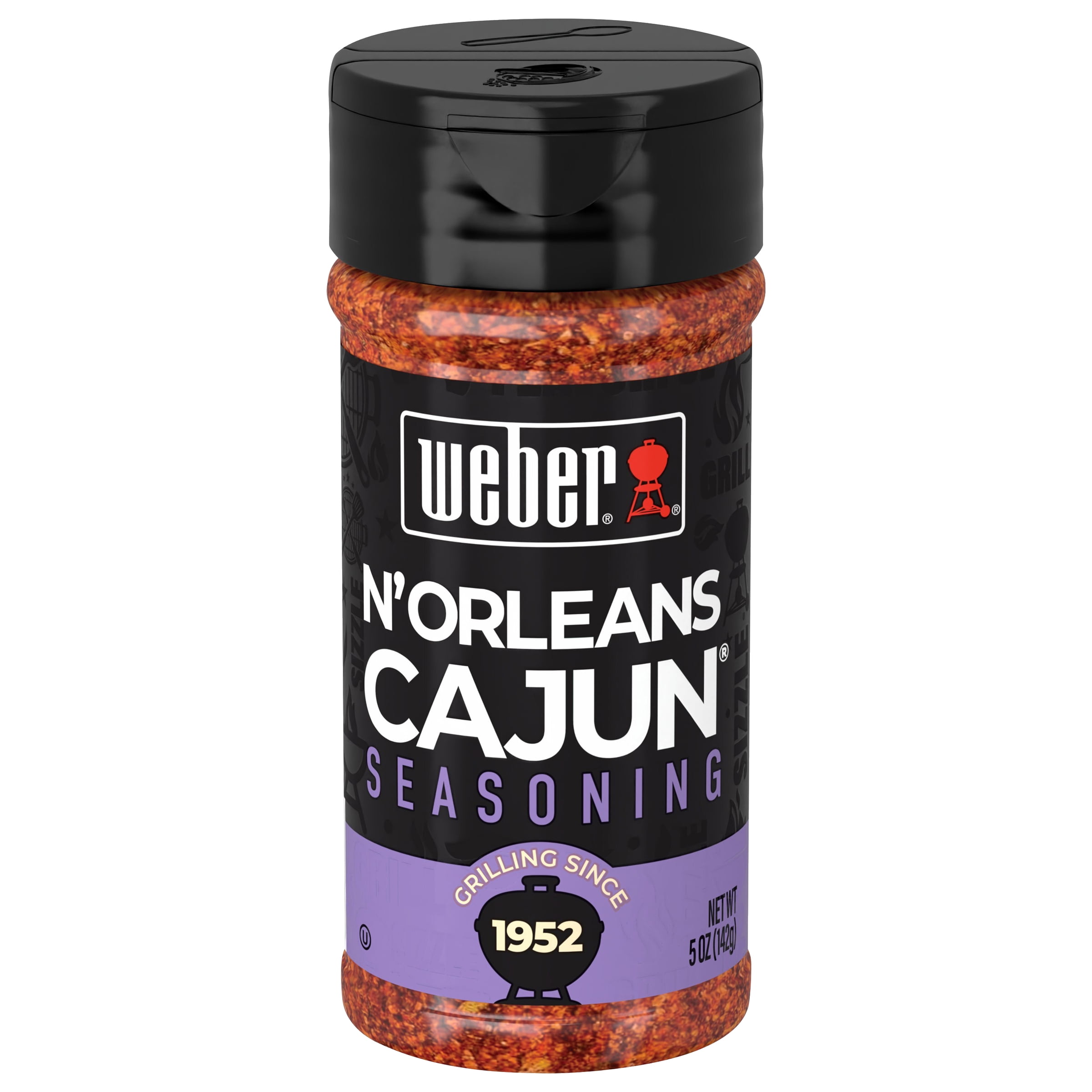 (4 pack) Weber N'Orleans Cajun Seasoning, Gluten Free, 5 oz