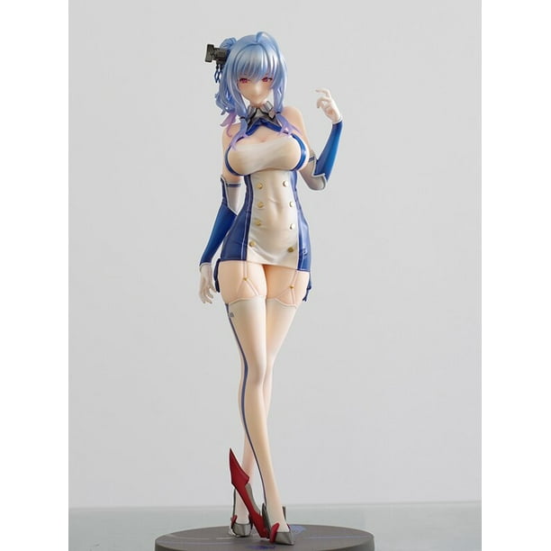 Figura de acción de Azur Lane Prinz, Eugen, sonrisa invencible, Sexy, Anime, chica Sexy, regalo de juguete, St Louis, 21cm Gong Bohan LED