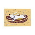 thumbnail image 7 of DouZhe Polyester Placemats Set of 4, Cute Pet Dog Bones Pattern Heat Resistant Place Mats for Dining Table, 12" x 18", 7 of 7