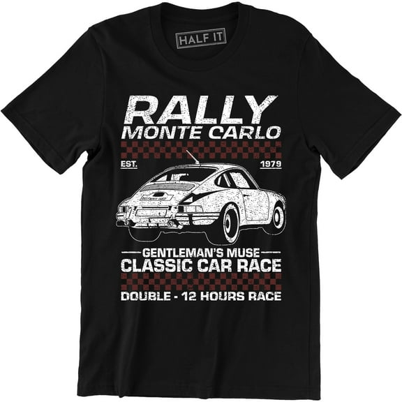 Monte Carlo Rally Classic Car Show Racing Race Vintage Gifts T-Shirt