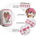 thumbnail image 5 of Valentine''s Day Shower Curtain for Bathroom 72" x 72", Retro Love Heart Pink Buffalo Plaid Shower Curtain with Hooks Polyester Waterproof Home Bathtub Decor, 5 of 6