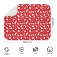 thumbnail image 2 of Red Christmas Pattern Dish Drying Mat for Kitchen 1 Pack, Ultra Absorbent Microfiber Dishes Drainer Mats,18x24in(46x61cm), 2 of 4