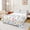 White Blue 02, variant on Erosebridal Orange Tent Lake Camping Twin Sheet Sets, Retro Forest Mountain Bedding for Men and Women, 3-Piece