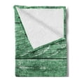thumbnail image 2 of Celtic Green Soft Flannel Fleece Blanket, Rotten Knotted Cracked Look Rustic Wooden Surface Element Pattern, Cozy Plush for Indoor and Outdoor Use, 60" x 80", Laurel Green Jade Green, by Ambesonne, 2 of 5