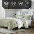 thumbnail image 4 of Superior 650 Thread Count Egyptian Cotton Duvet Cover Set, Sage, Twin, 4 of 8