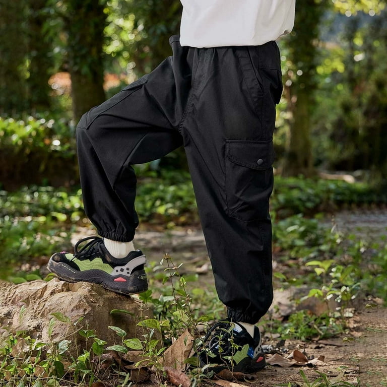 Gubotare Toddler Boy Jogger Pants Boys Cargo Joggers Pants Outdoor