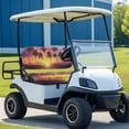 thumbnail image 5 of Pzuqiu Golf Cart Seat Covers Washable, for Outdoor, Golf Cart Seat Covers and Backrest Cover, Compatible with Club Car Precedent Ezgo, Palm Sunset, 5 of 9