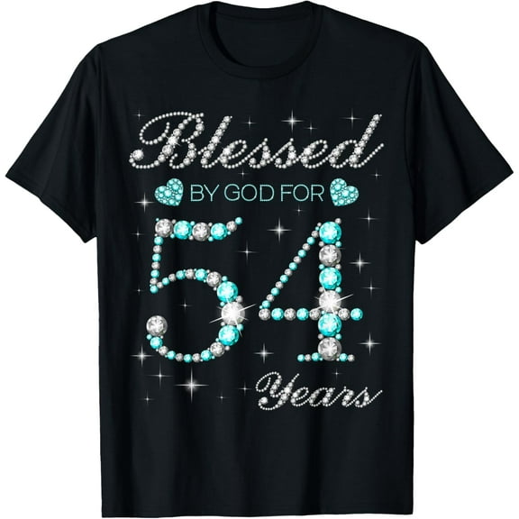 Blessed By God For 54 Years Old Woman 54th Birthday T-Shirt