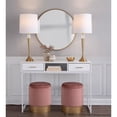 thumbnail image 6 of LumiSource White Metal, White Wood Franklin Console Table, 6 of 12