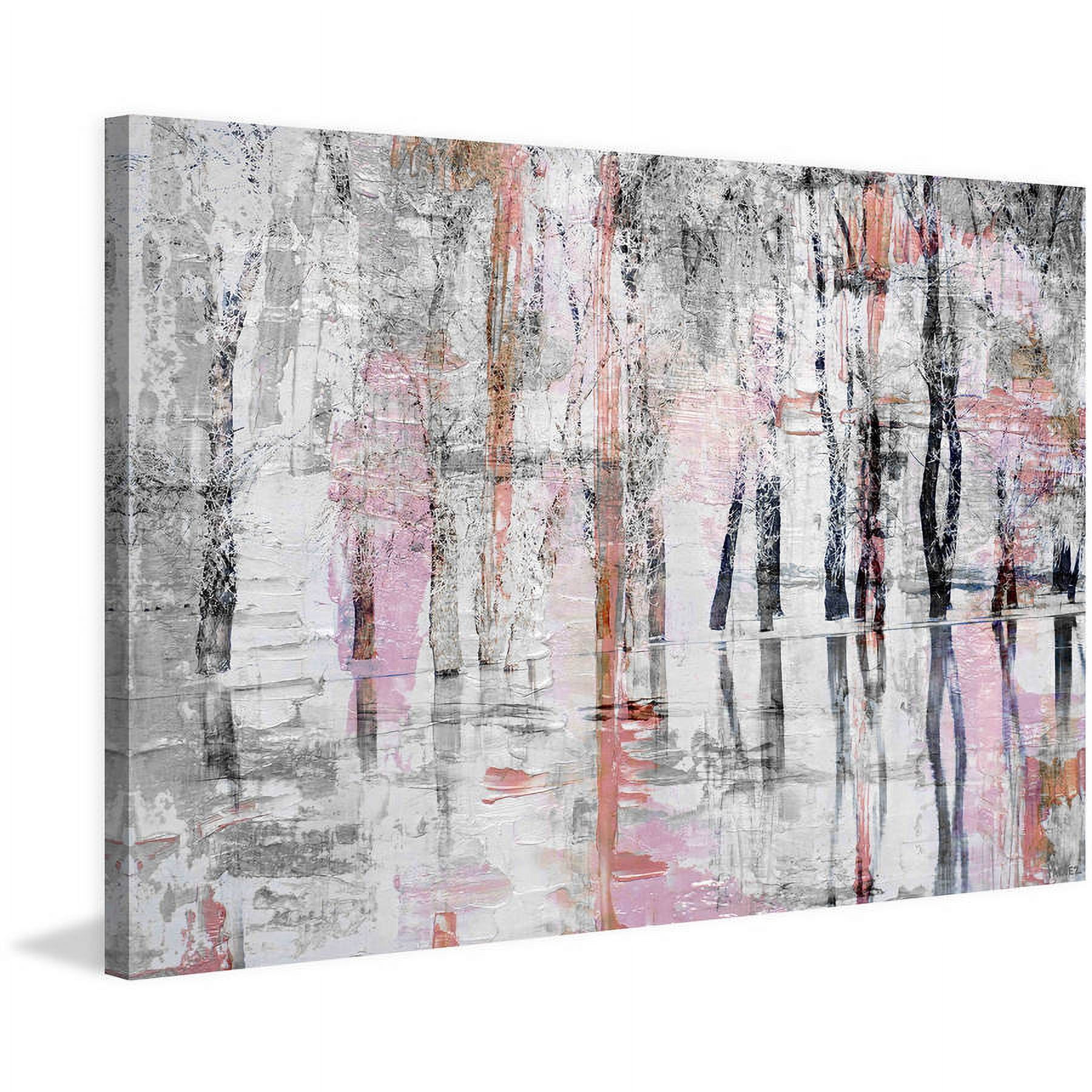 "Pink Haze" Painting Print on Wrapped Canvas