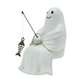 thumbnail image 2 of Pequeña figura de pescador, maceta decorativa, obra de arte, bonita y novedosa decoración de Halloween para estantería de entrada interior y exterior., 2 of 9