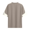 thumbnail image 5 of Men Blouses Lady Tee Shirt Athletic Tops Men Long Sleeve Active Wear Top Fall Trendy Tops Long Sleeved Mens Top Turtleneck Sleeve Neck Casual Short for Extra Small Grey 3XL, 5 of 5
