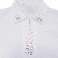 thumbnail image 3 of Monterey Club Women's Solid Rhinestones Embedded Golf Polo Shirt #2438, 3 of 4