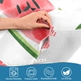 thumbnail image 5 of Yayeee Kitchen Curtains Tier Set of 2 Light Filtering 57"x24" Over Sink Window Panels, White Watermelon, 5 of 7