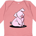 thumbnail image 4 of Inktastic Sitting Pig Boys or Girls Long Sleeve Baby Bodysuit, 4 of 5