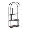 thumbnail image 3 of Manor Park Modern Arch Open Bookcase, Grey Wash, 3 of 8