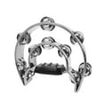 thumbnail image 4 of Esquirla Cymbal Hi Hat Tambourine Hand Bell Rattle for Creative Drum Kits Enthusiasts Argent, 4 of 8