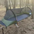 thumbnail image 7 of Night Cat Lay Flat Hammock Camping Tent Armygreen 1/2 Person Nylon with Mosquito Net Hanging Bed, 7 of 7