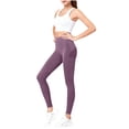 thumbnail image 2 of Pantalones de yoga para mujer, ajustados, de cintura alta, con realce de cadera, a rayas, con rosca, para uso externo., 2 of 8