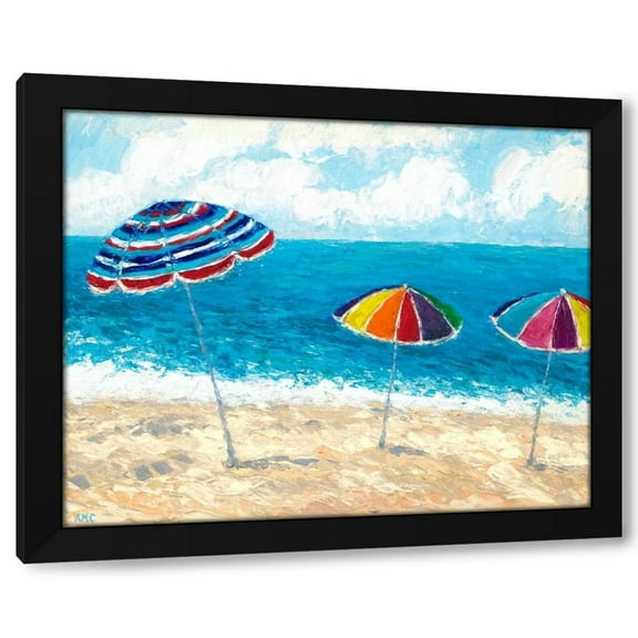 Ann Marie Coolick 14x12 Black Modern Wood Framed Wall Art Titled - At The Shore I