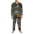 thumbnail image 4 of Kll Construction Machines Sleepwear Mens Flannel Pajamas,Long Cotton Pj Set, 4 of 9