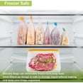 thumbnail image 3 of Sacs de Rangement Réutilisables - Lot de 12 Sacs de Congélation, Sacs de Conservation des Aliments Étanches, Tailles Gallon et Sandwich, Sacs en Silicone pour Viande, Fruits, Collations, 3 of 4