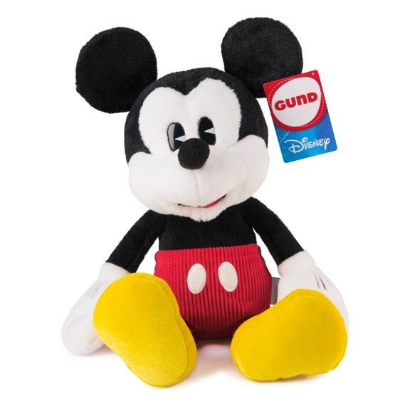GUND Disney Official Mickey Mouse Classic Plush, Mickey and Friends, Collector Stuffed Animal for Ages 1 and Up, Black/White, 14”