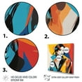 thumbnail image 3 of Designart "Urban Street Dress Woman in Casual Style I" Fashion Framed Wall Art - Yellow Fashion Woman Entryway Framed Wall Art, 3 of 6