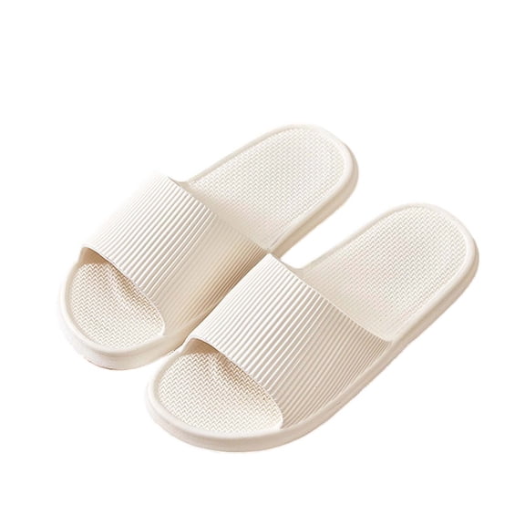 Soft EVA Open‑Toe Home Slippers Anti‑Slip Sole Lightweight Slip‑on Shower Footwear for Daily Wear