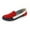 Red, variant on GEZHEN Women's Canvas Shoes Comfortable Flat Loafers Autumn Soft Vulcanize Ladies Casual Shoes Non Slip Low Top Platform Shoes