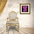 thumbnail image 3 of Carr, Hailey 26x26 Gold Ornate Wood Framed with Double Matting Museum Art Print Titled - Neon Seize The Day PB, 3 of 4