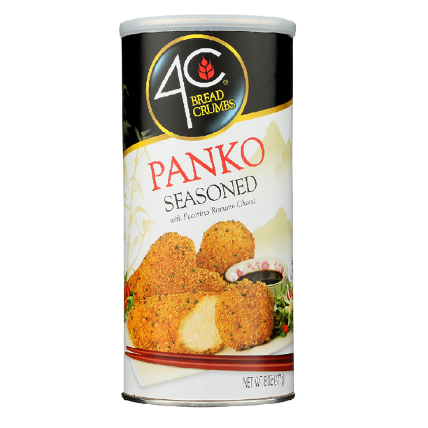 4C Foods Seasoned Bread Crumbs, 8 oz [Pack of 1]