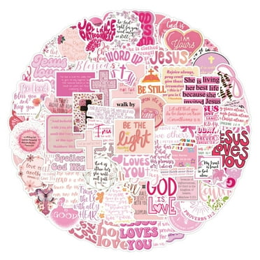 YGUO Cute Sticker Pack - Hot Pink Stickers - Pink Scrapbook Stickers - Cute Pink Stickers - 110 PCS