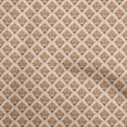 thumbnail image 1 of oneOone Silk Tabby Brown Fabric Asian Block Floral Diy Clothing Quilting Fabric Print Fabric By Yard 42 Inch Wide, 1 of 4