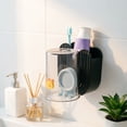 thumbnail image 4 of Outdor Practical Bathroom Sump Organizer For Toothbrushes And Mouthwash Cups Wall M Mounted Storage Rack For Countertop Tidy Space Hassle Cleaning, 4 of 4