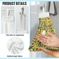 thumbnail image 6 of ZIATUBLE Sunflower Cat Hanging Hand Dry Towels Soft Hanging Kitchen Towel Easy to Install Bathroom Hand Bath Towel Set of 3 with Hanging Loop Kitchen Hand Towels and Washcloths Living Room, 6 of 7
