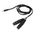 thumbnail image 3 of Cables Divisores XLR Y Duales De 3,5 Mm, Estéreo Confiable De 3,5 Mm A XLR Dual Para PC Para Reproductor De MP3, 3 of 7