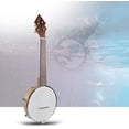 thumbnail image 1 of 26 Inch Banjo Banjolele Ukulele 4String VintagePlated with Carrying Bag Electronic Tuner, 1 of 8