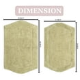 thumbnail image 5 of Home Weavers Waterford Collection 100% Cotton Non-Slip Bathroom Rug Set Machine Washable Bath Rug-21"x34", Bathroom Rug- 24"x40", Green Color 2 Piece Bath Rug set, 5 of 8