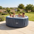 thumbnail image 6 of Wave Atlantic 6-Person Round Inflatable Hot Tub | 130-Jet Massage & Eco Heater | Navy | EnergySave Bundle, 6 of 7