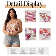 thumbnail image 6 of Cuteduck Women Plus Size Tank Tops Summer Loose Fit Sleeveless Floral Print U Neck Casual Camisole M-4X, 6 of 10