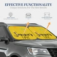 thumbnail image 3 of Kdxio Summer Time Print 2-Piece Sun Shade Front Windshield - Foldable Car Front Window Sunshades For Most Sedans Suv Truck, 3 of 6