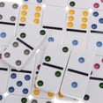 thumbnail image 3 of Juego de mesa infantil de viaje Double Six, juego de 28 piezas, caja metálica, punto de color n. degree 2, 3 of 9