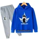 thumbnail image 3 of Conjunto de sudadera y pantalones con capucha para niños, 2 piezas, ropa de abrigo de Anime Goku, regalo para niños, 3 of 5