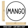 thumbnail image 2 of Mango Flavor Scent Rounded Text Fruit Self-Inking Rubber Stamp Ink Stamper - Brown Ink - Mini 1/2 Inch, 2 of 7