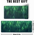 thumbnail image 3 of Forest Gaming Green Large Gaming Mouse Pad Keyboard Desk Pad Extended Mouse Pad Gaming Office Decor, Pc Laptop Mouse Pads Large (31.5x11.8 in) with Stitched Eges Non-Slip Base Mousepad XL, 3 of 6